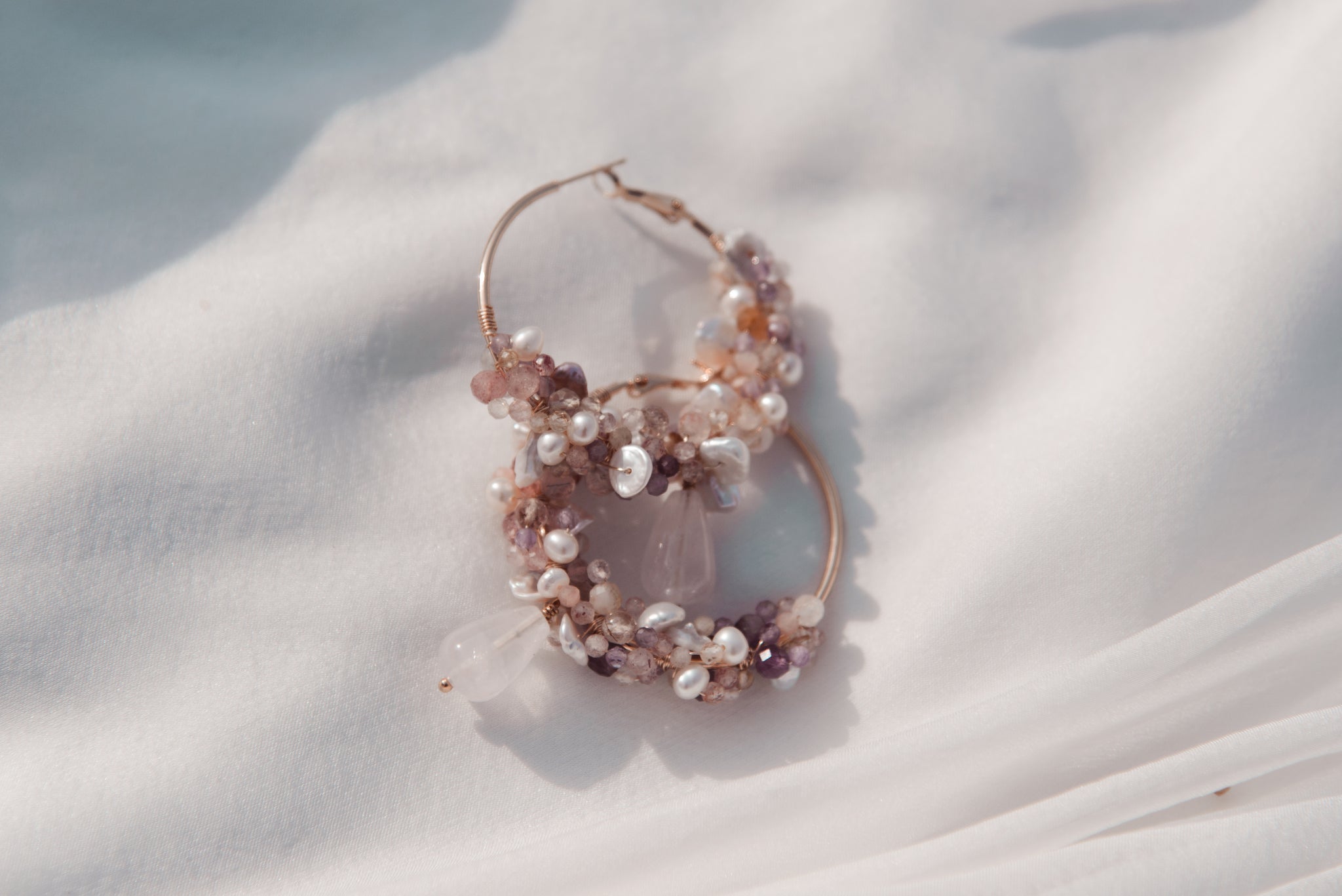 Gemstone Cluster Hoop