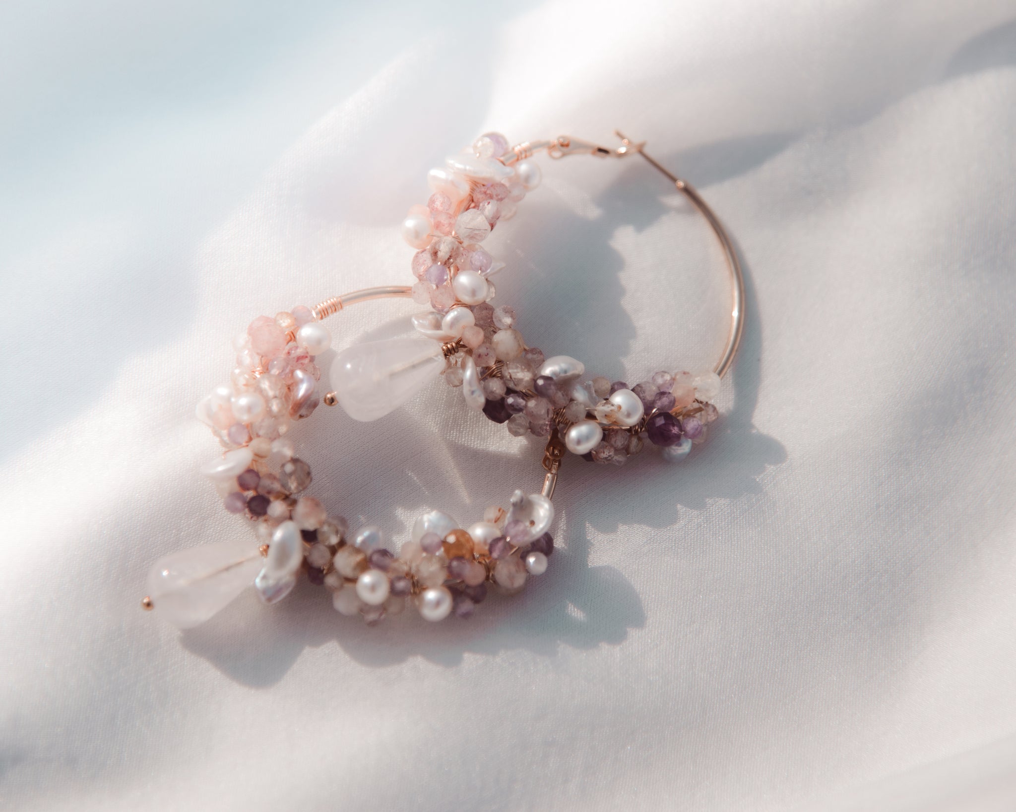 Gemstone Cluster Hoop