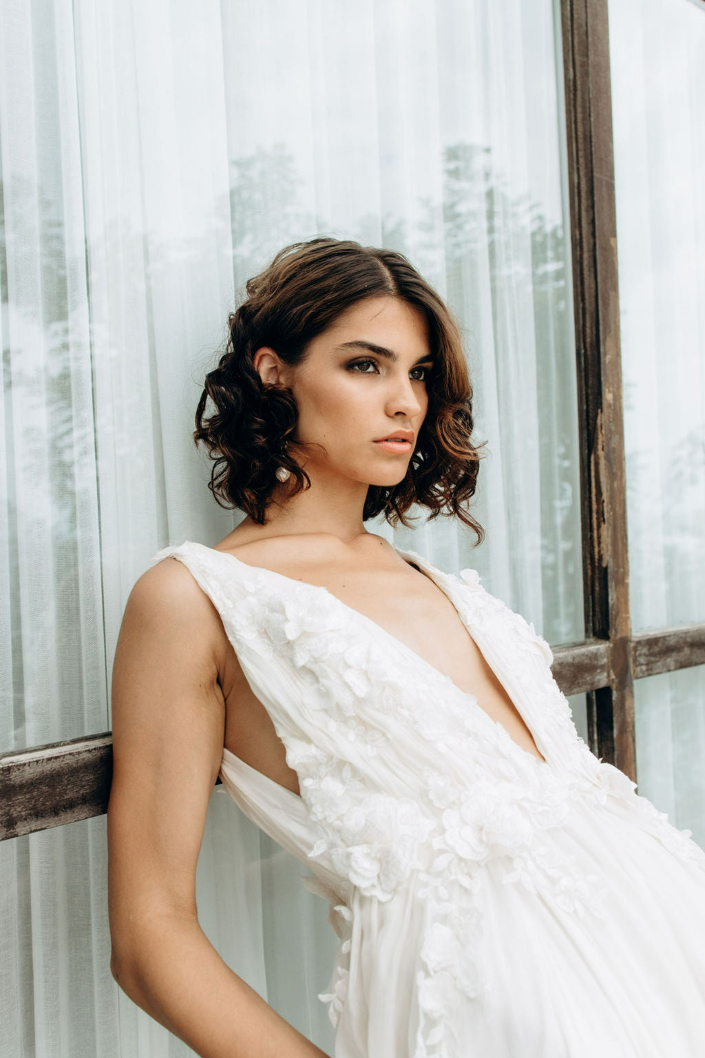 Ophelia pure silk wedding gown by Elizabeth Grace Couture