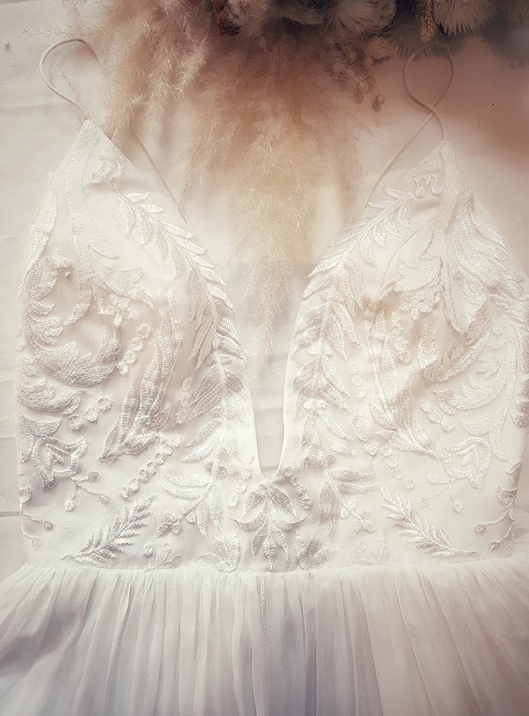 Elizabeth Grace Couture "Arlo" Boho Wedding Gown