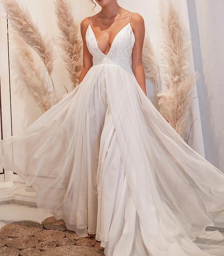 Elizabeth Grace Couture "Arlo" Boho Wedding Gown