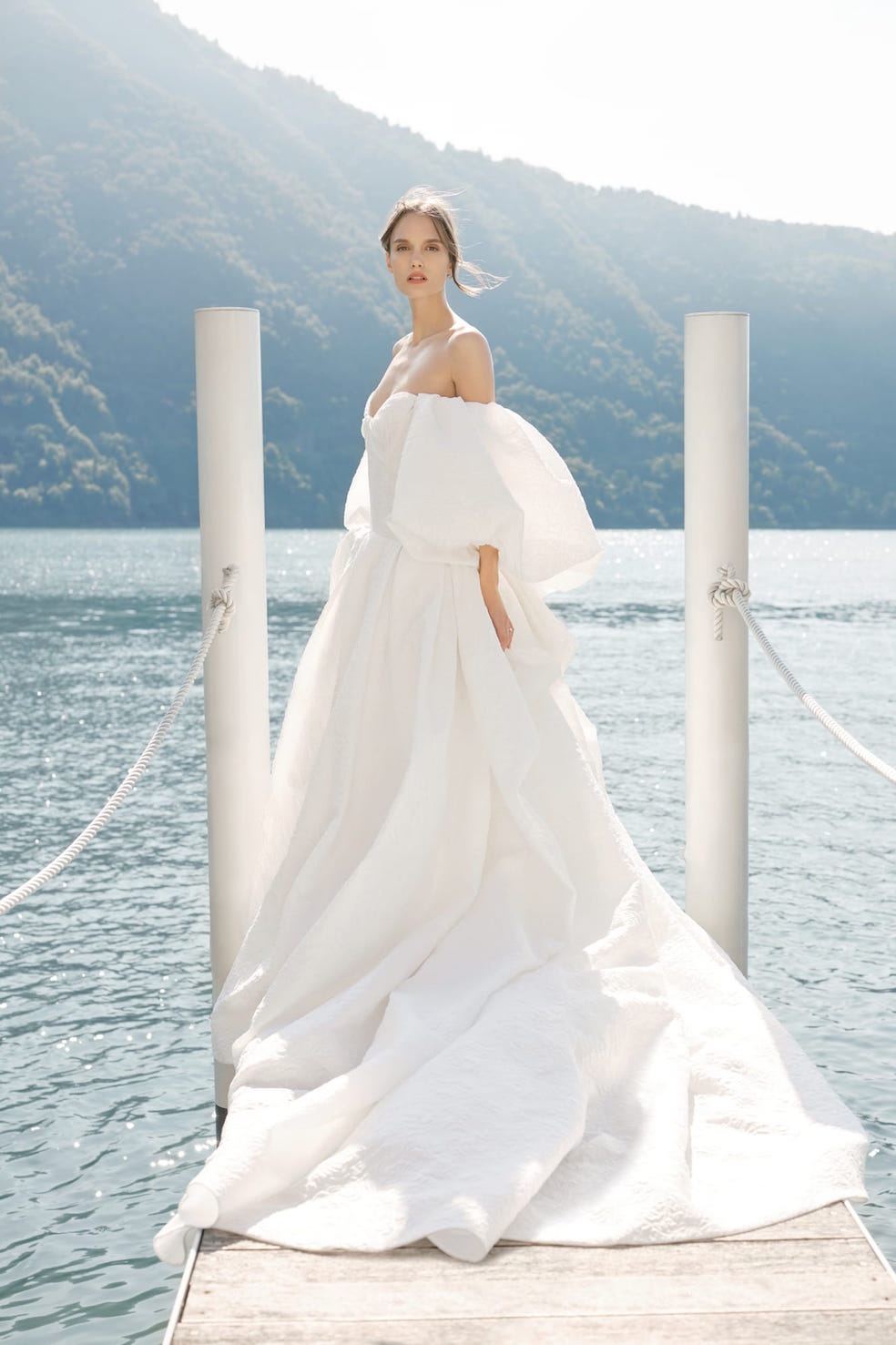 Puffy-Sleeve Wedding Dresses Are Back! Elizabeth Grace Couture Puffy-Sleeve Wedding Dresses Are Back! Elizabeth Grace Couture