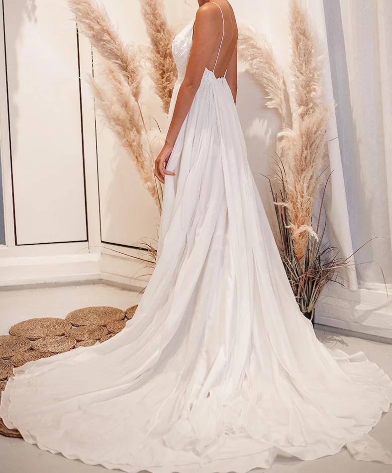 Elizabeth Grace Couture "Arlo" Boho Wedding Gown